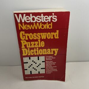 Webster's New World Crossword Puzzle Dictionary Paperback